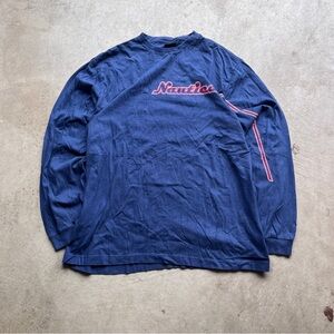 Vintage Y2K Nautica Navy Long Sleeve Shirt